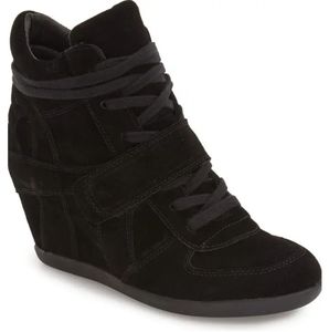 ash wedge trainers black